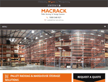 Tablet Screenshot of macrack.com.au